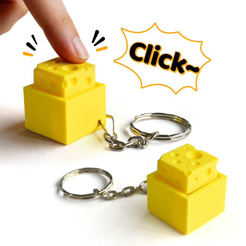 3D Printing Keychain - พวงกุญแจ 3 มิติ รูปทรงคีย์บอร์ด ของเล่นคลายเครียด บรรเทาความวิตกกังวล