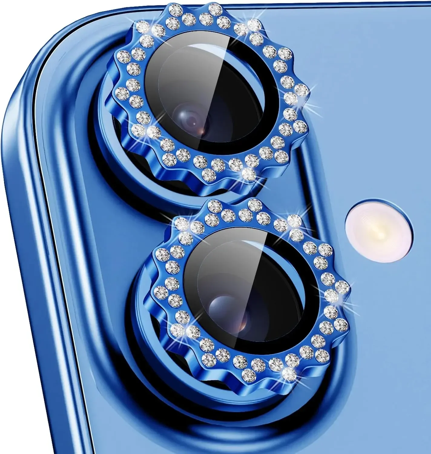 3D Printing Case - Bling 3D การออกแบบเกียร์โลหะเพชรเลนส์กล้องแก้วสําหรับ iPhone 16 PRO