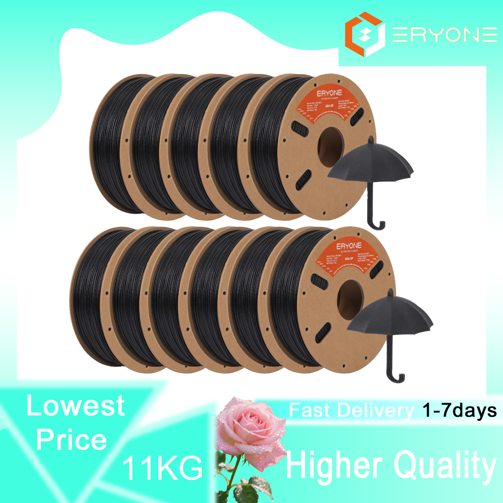 Asa Filament Outdoor - เส้นใยพิมพ์ 3 มิติ ERYONE ใยแก้ว ASA