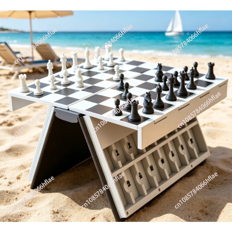 3D Printing Chess - หนังสือหมากรุกแม่เหล็กพับได้แบบพิมพ์ 3 มิติ รุ่นใหม่ เกมกระดานปริศนาแบบพกพาสำหรับวางบนโต๊ะ