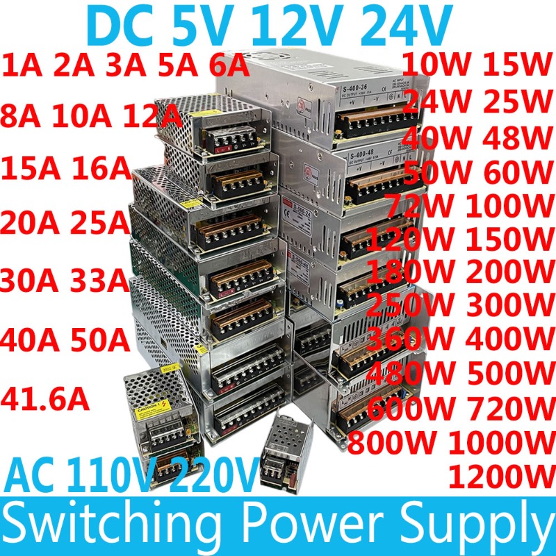 3D Printer Power Supply - เปลี่ยนแหล่งจ่ายไฟ AC 110V 220V ไปเป็น DC