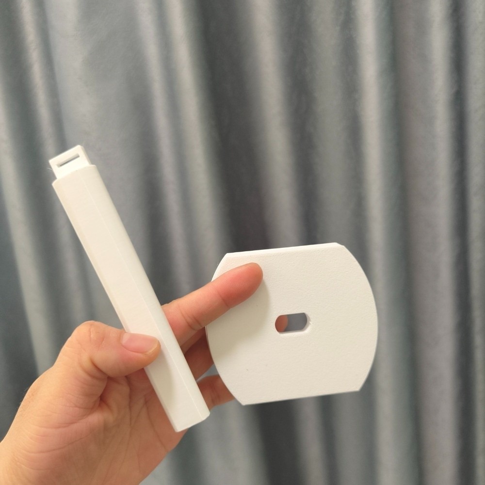 3D Printing Grip - ที่จับไมโครโฟนแบบถือมือที่ผลิตด้วยเทคโนโลยี 3D โครงสร้างถอดประกอบได้ สีดำหรือสีขาว ขาตั้งไมโครโฟนสำหรับ DJI