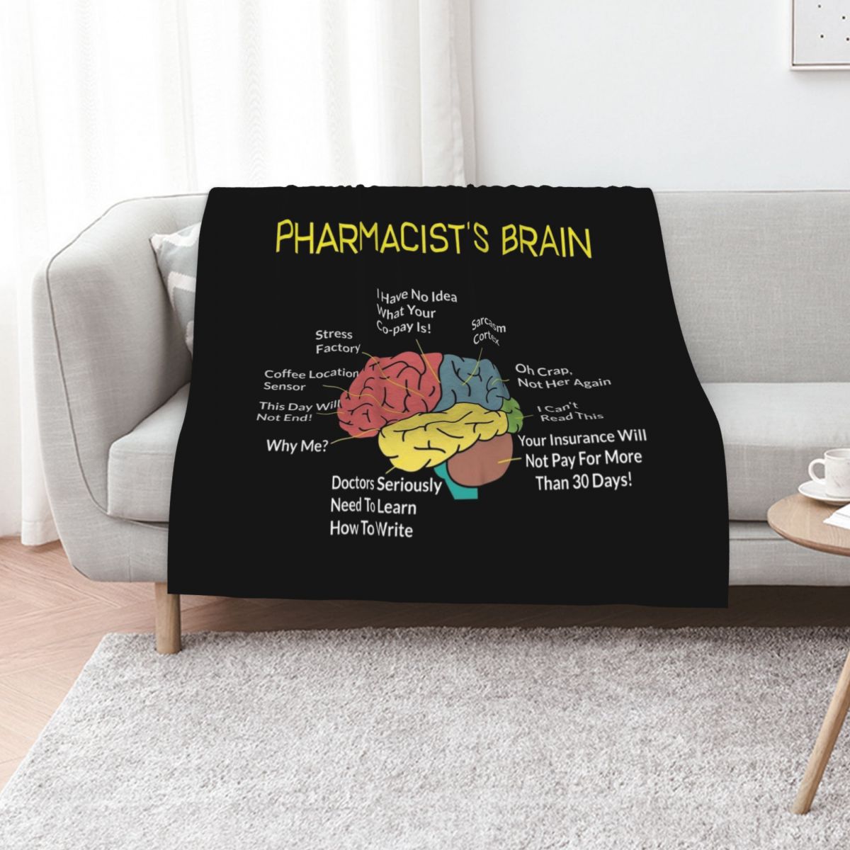 3D Printing In Pharmacy - เสื้อยืดลายเภสัชกรสุดฮา พร้อมผ้าห่มนุ่มฟูแสนสบายสำหรับโซฟา