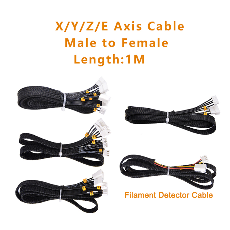 3D Printing X Axis - แกน X/Y/Z/E มอเตอร์และจํากัดสาย Filament เครื่องตรวจจับความยาว 1M