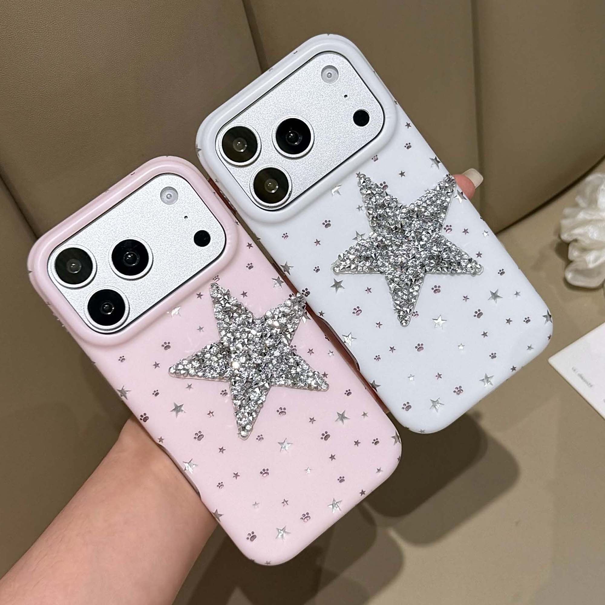 3D Printing Iphone - เคสโทรศัพท์ลายการ์ตูน 3D แบบเงา พิมพ์ลายดาว สำหรับ iPhone