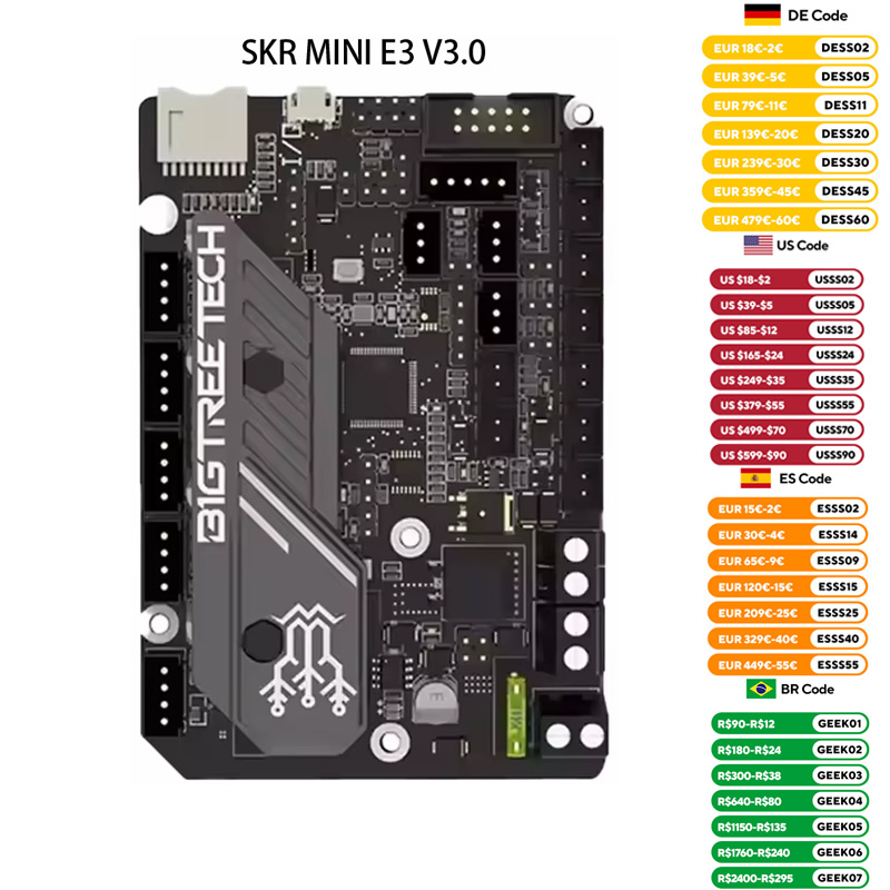 3D Printer Power Supply - Bigtreetech skr V3.0 E3ขนาดเล็กมาเธอร์บอร์ด3D V2 E3ขนาดเล็ก