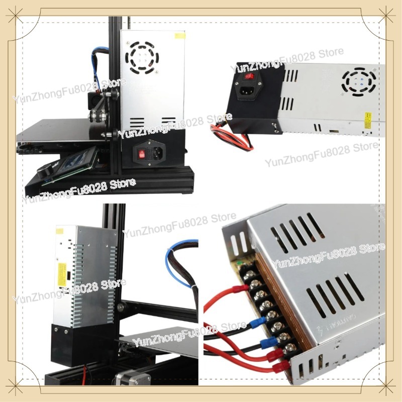 3D Printer Power Supply - 24V 15A 3D เครื่องพิมพ์ชุดแปลงสวิตช์ควบคุมแรงดันไฟฟ้าสำหรับเอนเดอร์ 3 เอนเดอร์