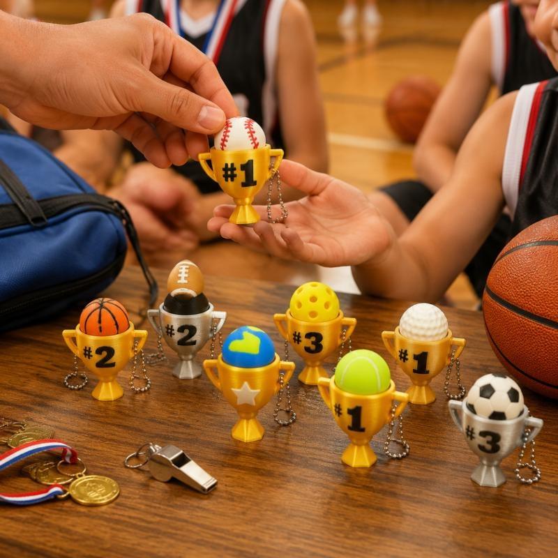 พวงกุญแจคลิกเกอร์รูปทรงลูกบอลก - 3D Printing Keychain บทวิจารณ์และราคา