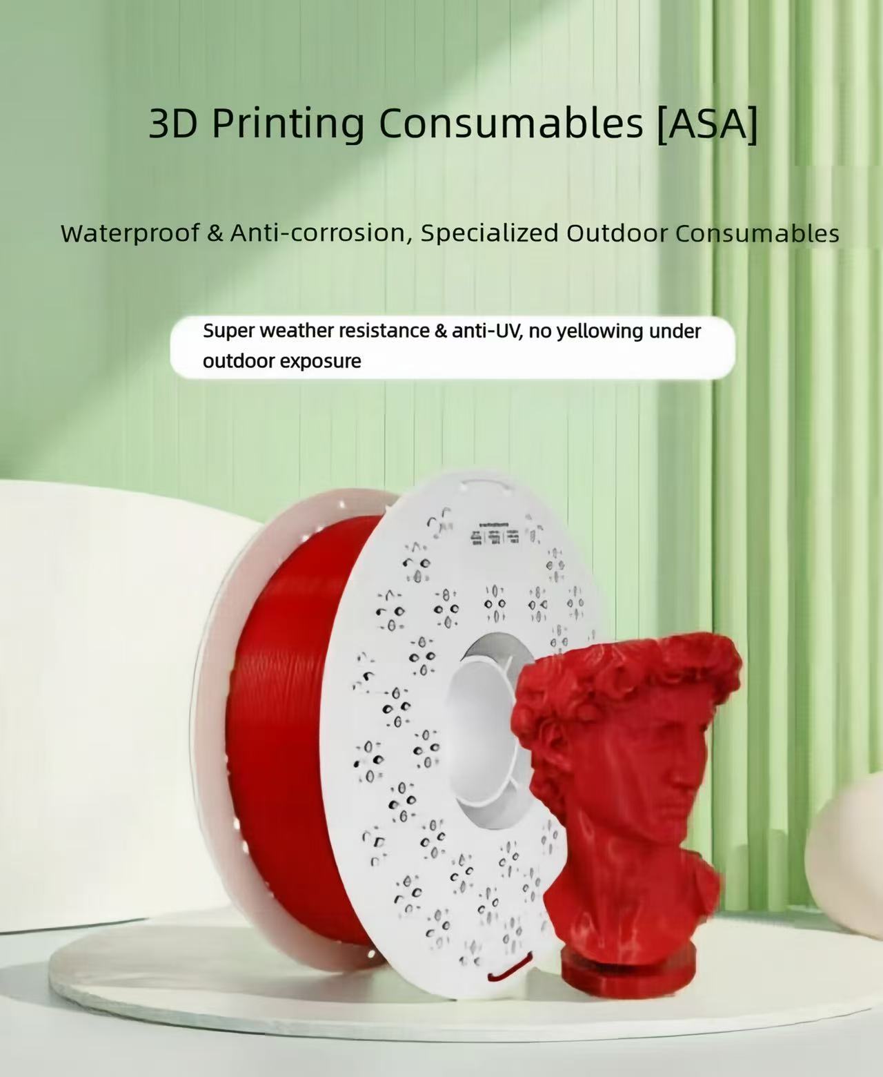 เส้นพลาสติก ASA ขนาด 1.75 มม.  - Asa Filament Outdoor บทวิจารณ์และราคา