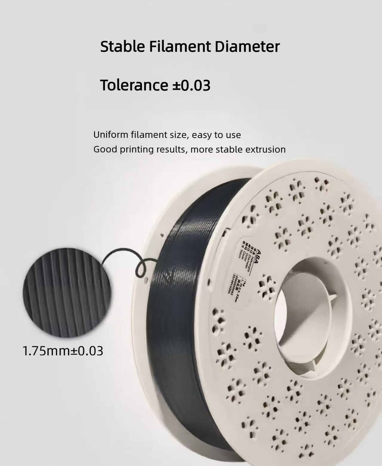 เส้นพลาสติก ASA ขนาด 1.75 มม.  - Asa Filament Outdoor บทวิจารณ์และราคา