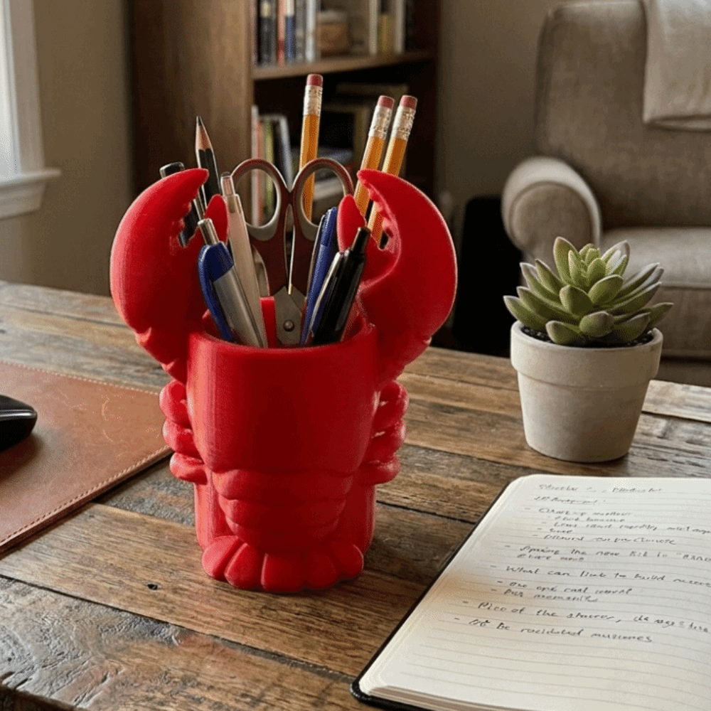 ที่ใส่ดินสอรูปกุ้งล็อบสเตอร์ พ - 3D Printing Cafe บทวิจารณ์และราคา