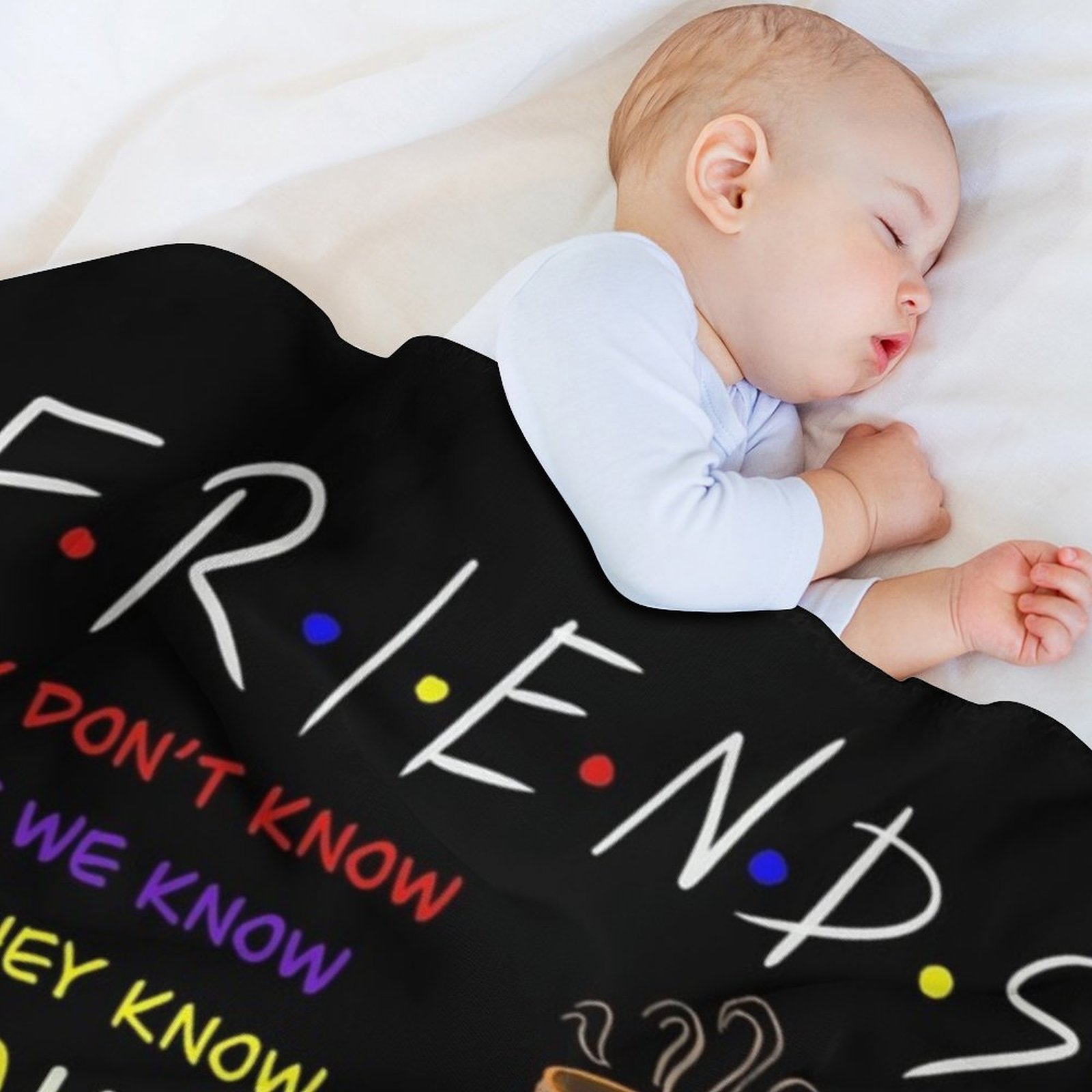 ผ้าห่มพรีเมียม Friends Quotes  - 3D Printing Quotes บทวิจารณ์และราคา