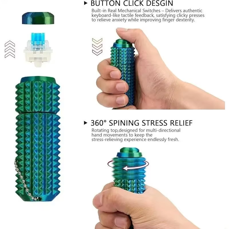 ของเล่นคลิกปุ่ม 3 มิติ รูปทรงห - 3D Printing Keychain บทวิจารณ์และราคา