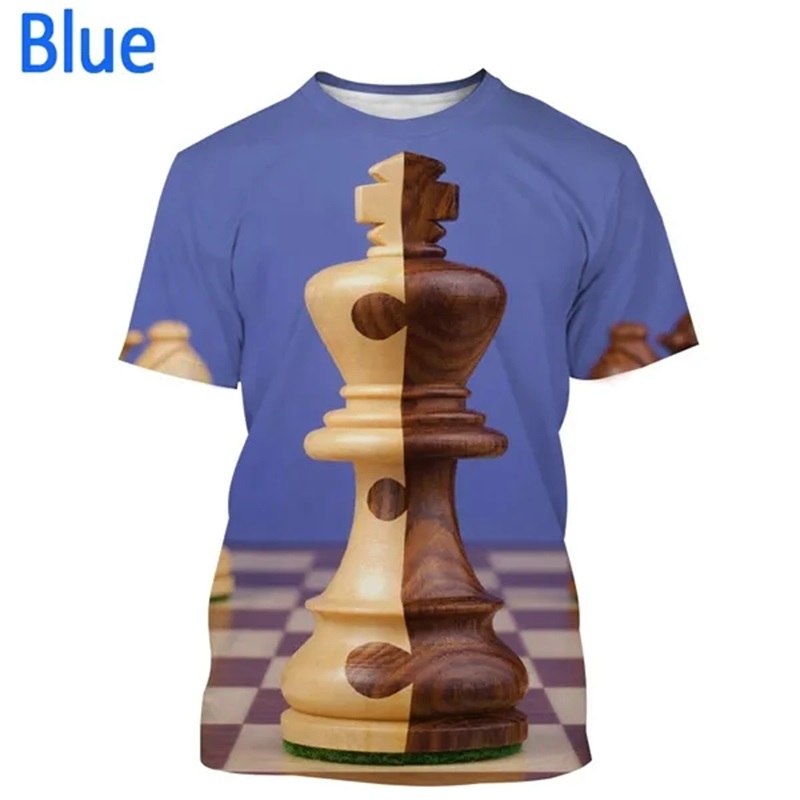 เสื้อยืดพิมพ์ลายหมากรุกเกม3D เ - 3D Printing Chess บทวิจารณ์และราคา