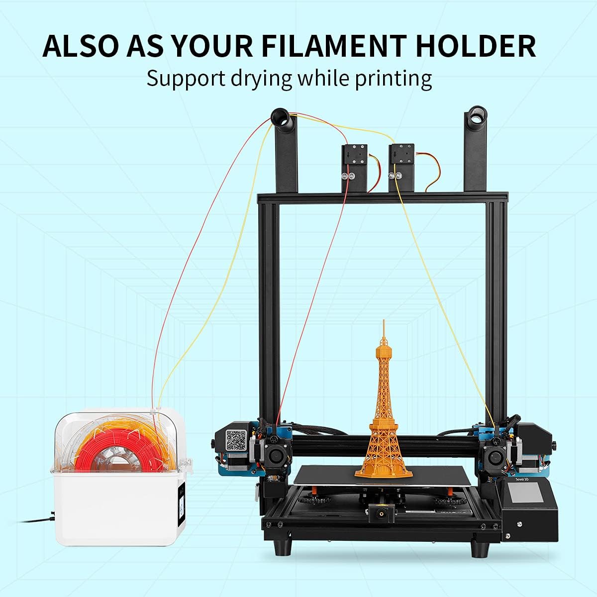 Sovol เครื่องเป่าเส้นใย2023, S - 3D Printing Deck Box บทวิจารณ์และราคา