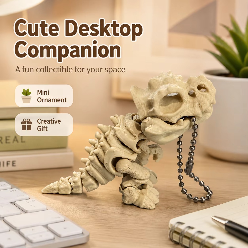 โมเดลโครงกระดูกไทแรนโนซอรัสเร็ - 3D Printing Keychain บทวิจารณ์และราคา