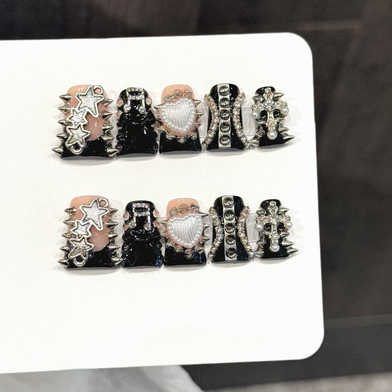เล็บปลอมแบบกดติดลายม้าลายสีม่ว - 3D Printing Abs บทวิจารณ์และราคา