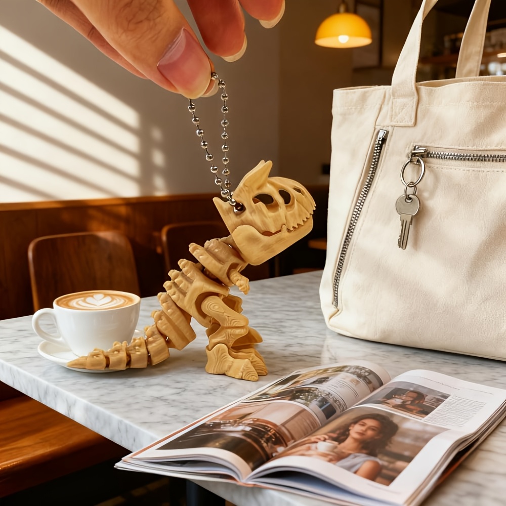พวงกุญแจรูปโครงกระดูกวัวมังกรพ - 3D Printing Keychain บทวิจารณ์และราคา
