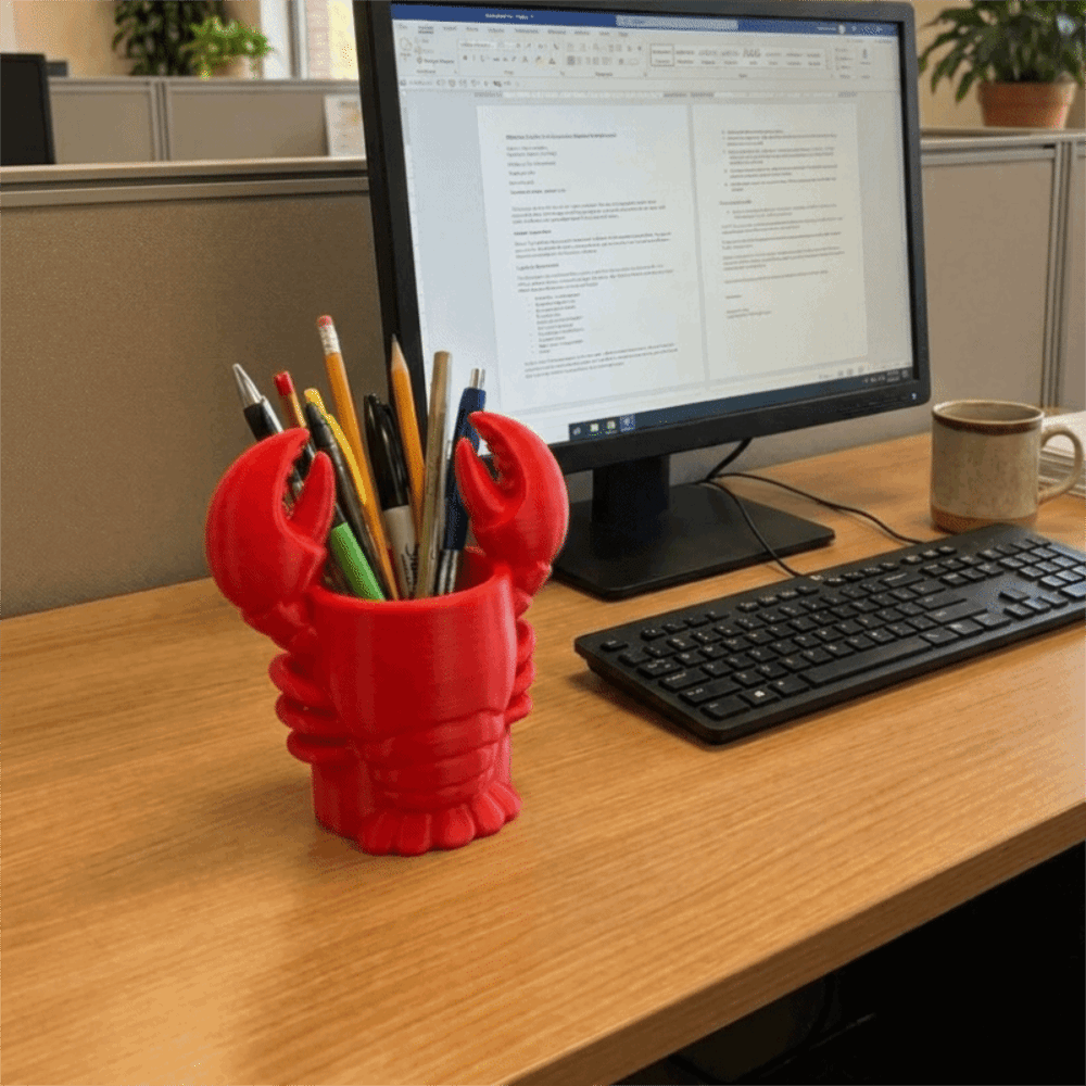 ที่ใส่ดินสอรูปกุ้งล็อบสเตอร์ พ - 3D Printing Cafe บทวิจารณ์และราคา
