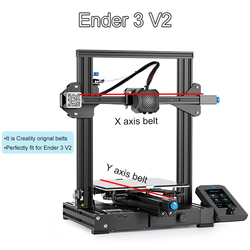 Creality Ender 3 V2 เข็มขัด XY - 3D Printing X Axis บทวิจารณ์และราคา
