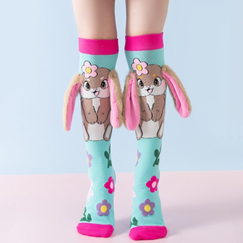ถุงเท้าสูงถึงเข่าลายการ์ตูนสัต - 3D Printing Rabbit บทวิจารณ์และราคา