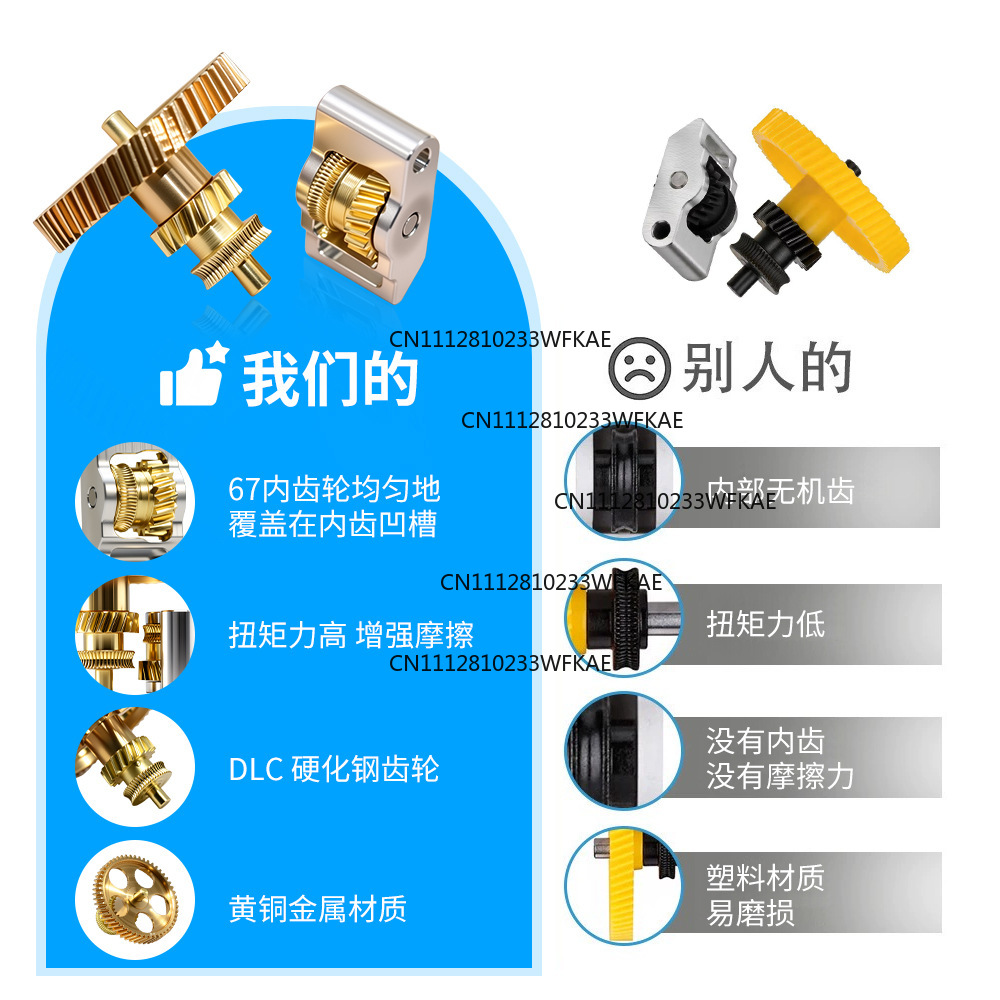 ชุดเกียร์ DLC สีทองเหล็กกล้าแข - 3D Printing Gold บทวิจารณ์และราคา
