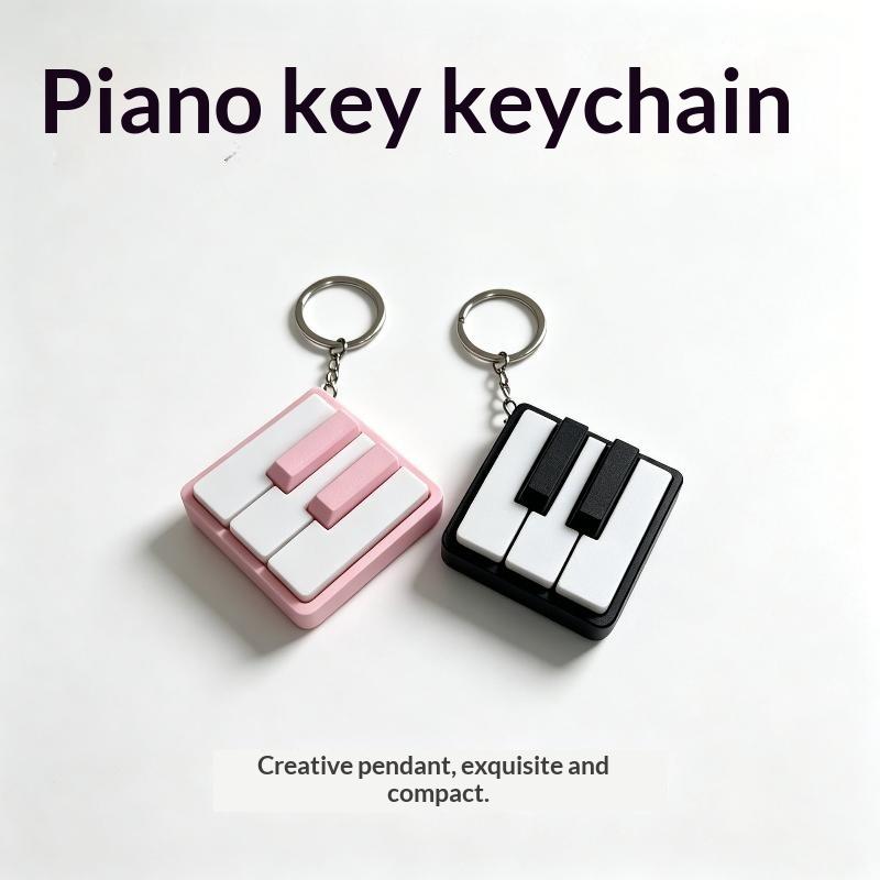 ของเล่นคลิกเกอร์คีย์บอร์ดเปียโ - 3D Printing Keychain บทวิจารณ์และราคา