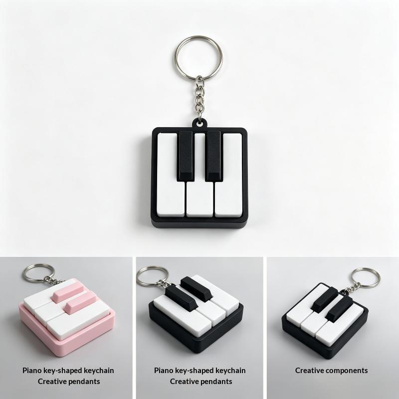 ของเล่นคลิกเกอร์คีย์บอร์ดเปียโ - 3D Printing Keychain บทวิจารณ์และราคา