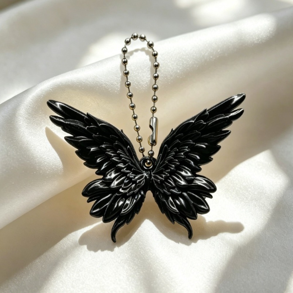 พวงกุญแจรูปปีกผีเสื้อแบบซ้อนน่ - 3D Printing Keychain บทวิจารณ์และราคา