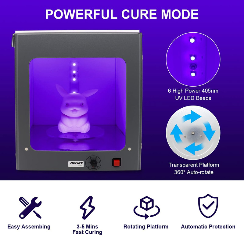 กล่องไฟ UV Resin Curing สําหรั - 3D Printing Deck Box บทวิจารณ์และราคา