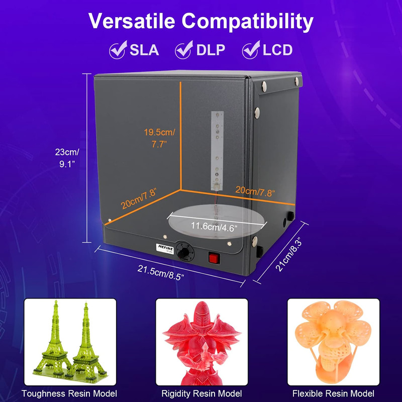 กล่องไฟ UV Resin Curing สําหรั - 3D Printing Deck Box บทวิจารณ์และราคา