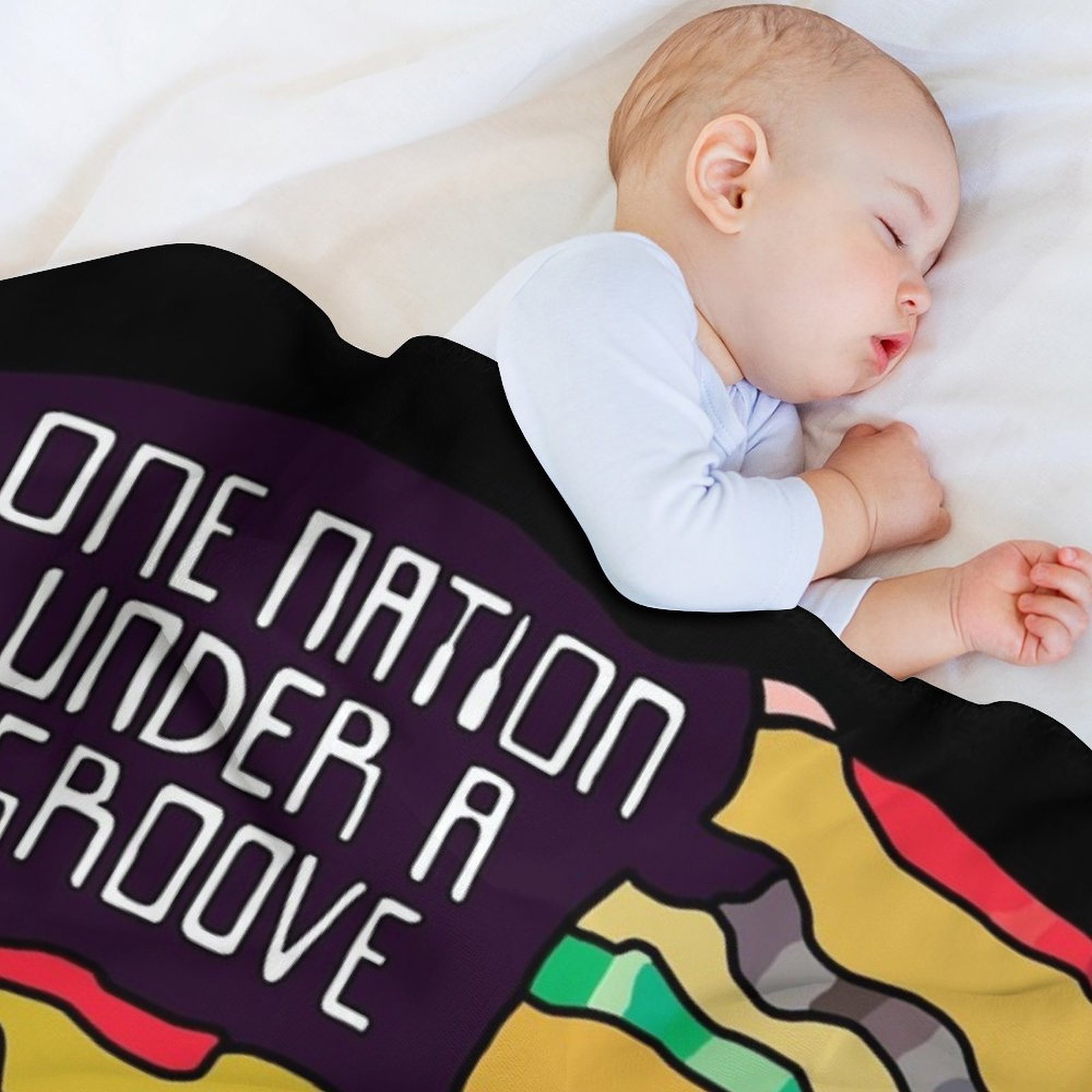 ผ้าห่มพิมพ์ลาย One Nation Unde - 3D Printing Quotes บทวิจารณ์และราคา