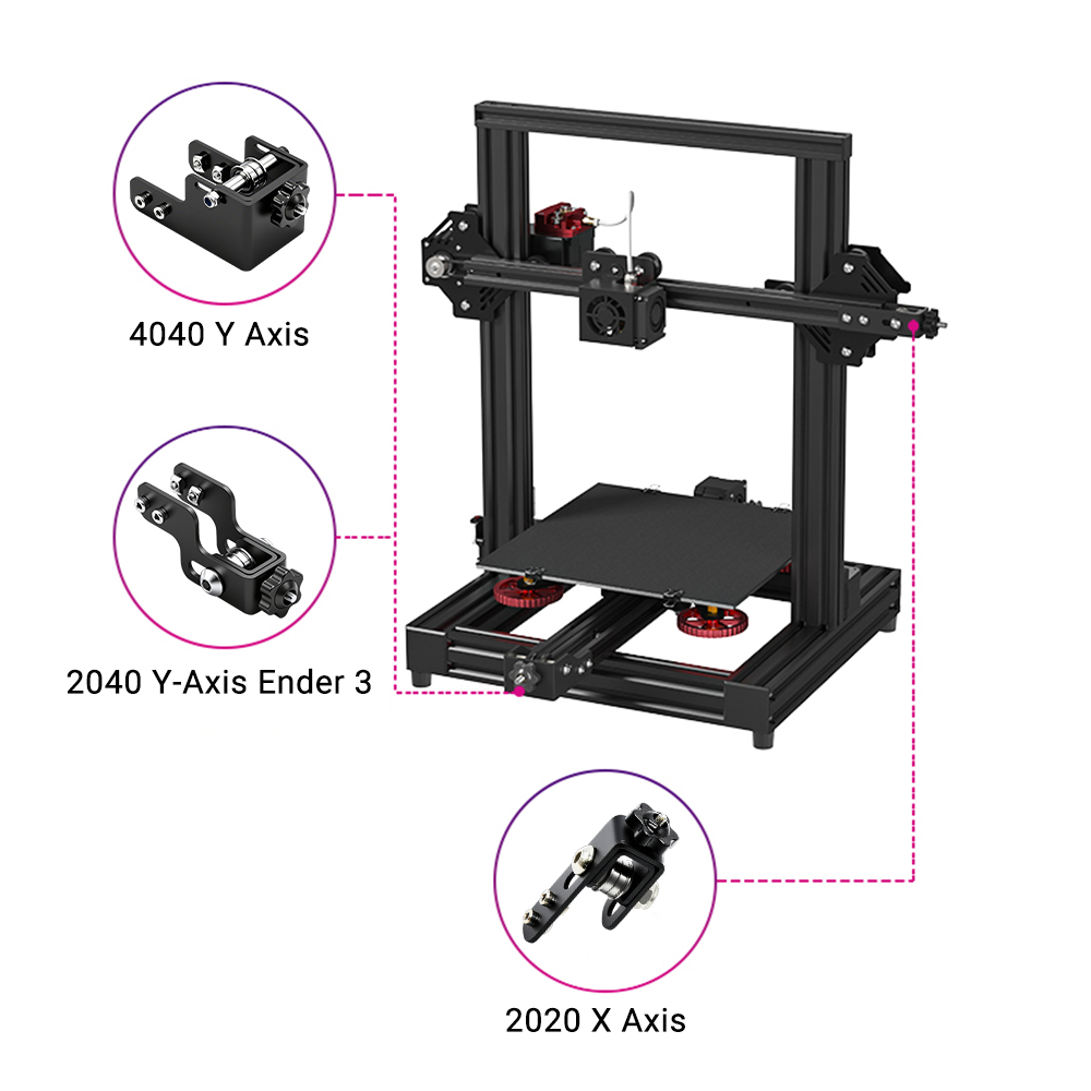 ตัวปรับความตึงสายพานสำหรับเครื - 3D Printing X Axis บทวิจารณ์และราคา