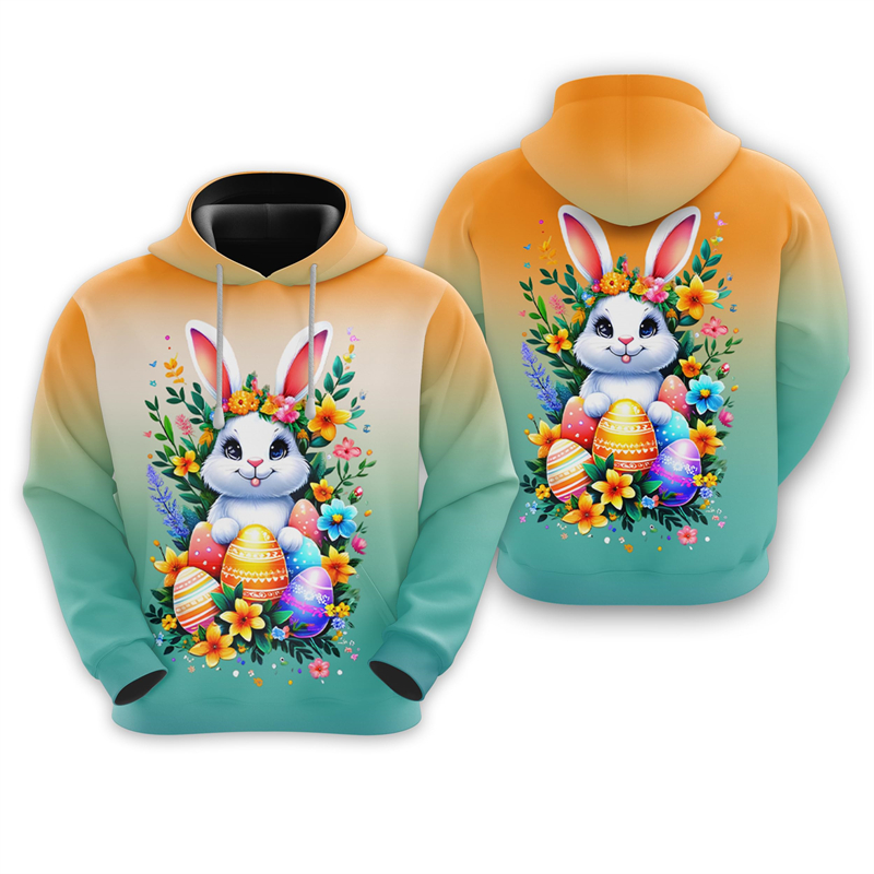 เสื้อมีฮู้ดลาย3D กระต่ายอีสเตอ - 3D Printing Rabbit บทวิจารณ์และราคา
