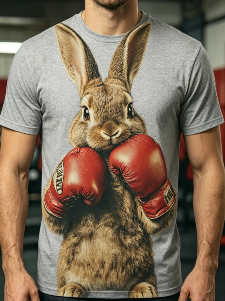 เสื้อยืดผู้ชายลายกระต่าย 3 มิต - 3D Printing Rabbit บทวิจารณ์และราคา